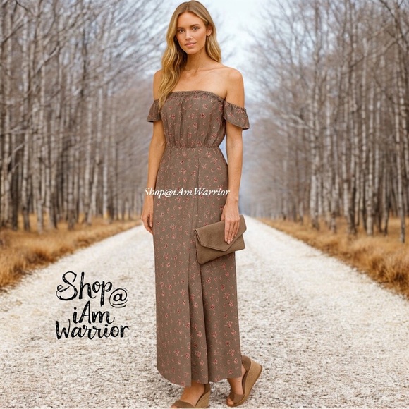 Flynn Skye NWT off the shoulder floral maxi dress *shop@iamwarrior - Picture 1 of 10